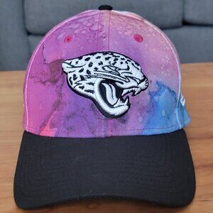 NFL Jacksonville Jaguars Football Crucial Catch Tie Dye Stretch Fit Cap - M/L